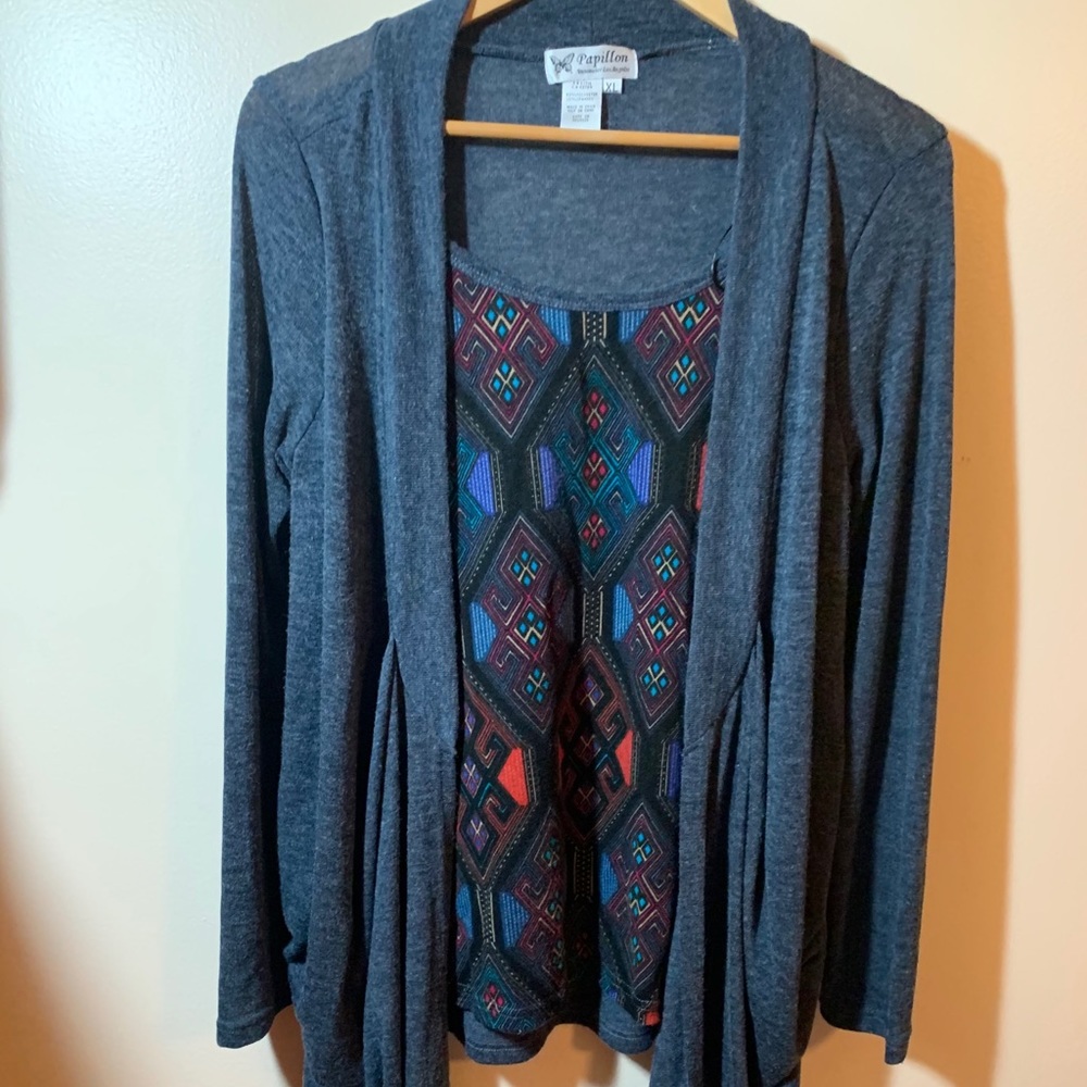 Papillon Faux Cardigan Top